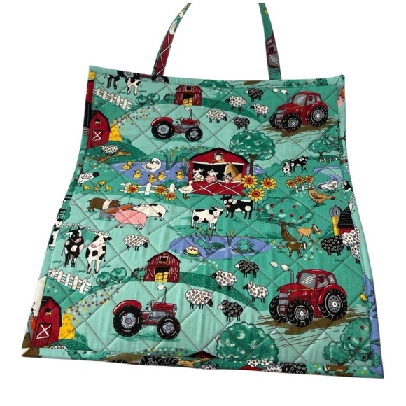 Hand Crafted Project Bag for Cross Stitch Embroidery Crochet WIP Storage vinyl